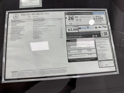 2026 Mercedes-Benz GLC GLC 300 4MATIC®