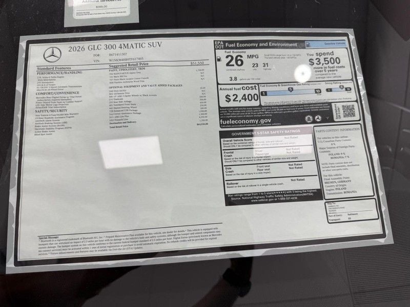 2026 Mercedes-Benz GLC GLC 300 4MATIC®