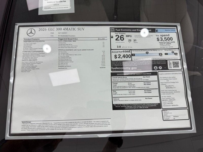 2026 Mercedes-Benz GLC GLC 300 4MATIC®