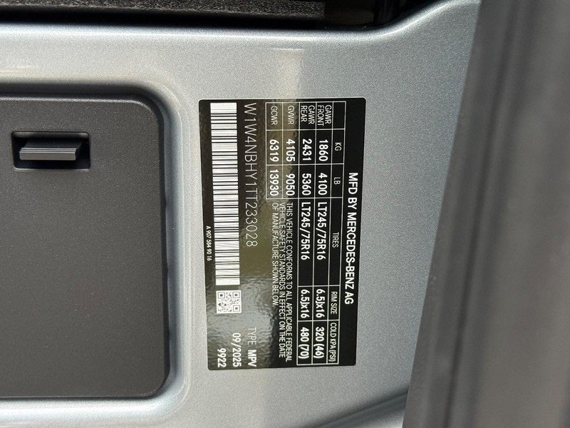 2026 Mercedes-Benz Sprinter 2500 Cargo 144 WB