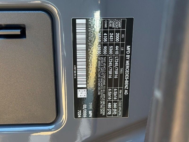 2026 Mercedes-Benz Sprinter 2500 Cargo 170 WB AWD