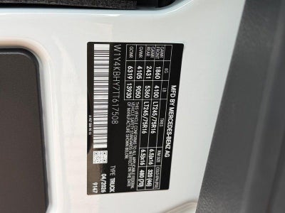 2026 Mercedes-Benz Sprinter 2500 Cargo 144 WB WORKER
