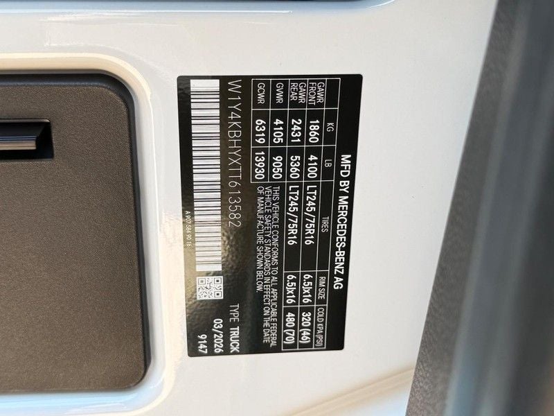 2026 Mercedes-Benz Sprinter 2500 Cargo 144 WB