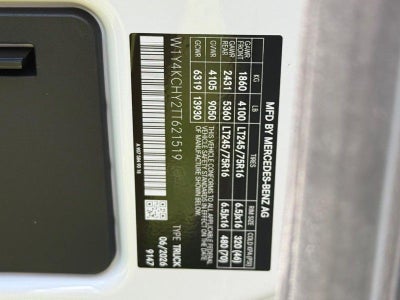 2026 Mercedes-Benz Sprinter 2500 Cargo 170 WB High Roof