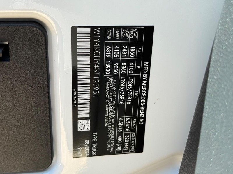 2025 Mercedes-Benz Sprinter 2500 Cargo 170 WB High Roof