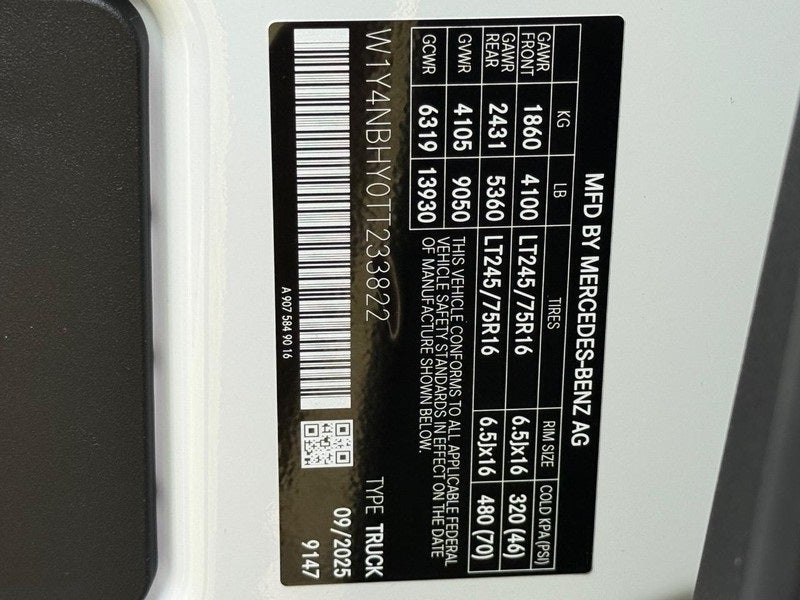 2026 Mercedes-Benz Sprinter 2500 Cargo 144 WB