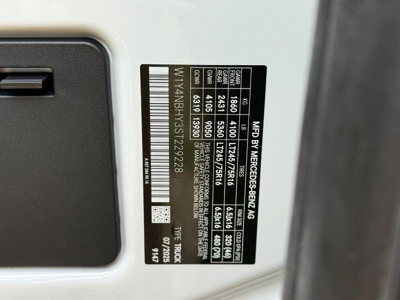 2025 Mercedes-Benz Sprinter 2500 Cargo 144 WB