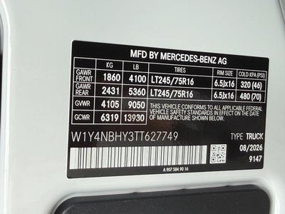 2026 Mercedes-Benz Sprinter 2500 Cargo 144 WB