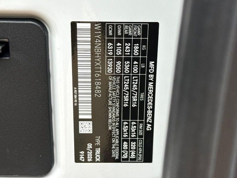 2026 Mercedes-Benz Sprinter 2500 Cargo 144 WB