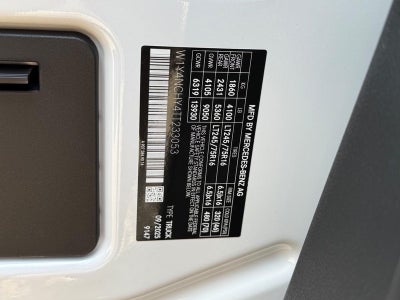 2026 Mercedes-Benz Sprinter 2500 Cargo 170 WB High Roof