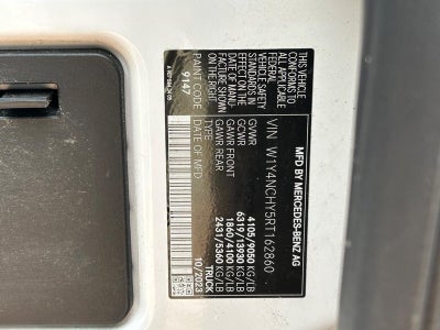 2024 Mercedes-Benz Sprinter 2500 Cargo 170 WB High Roof