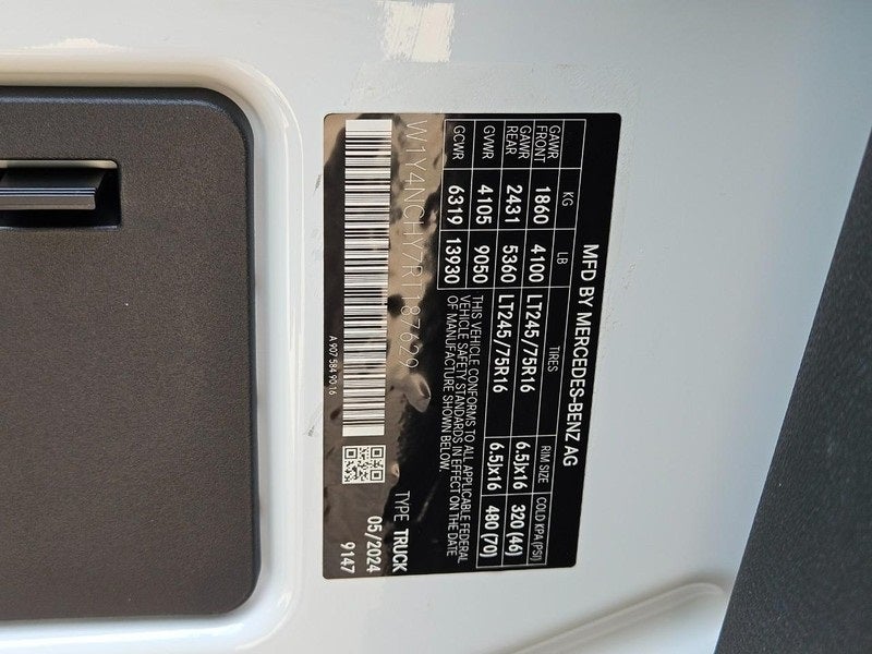 2024 Mercedes-Benz Sprinter 2500 Cargo 170 WB High Roof