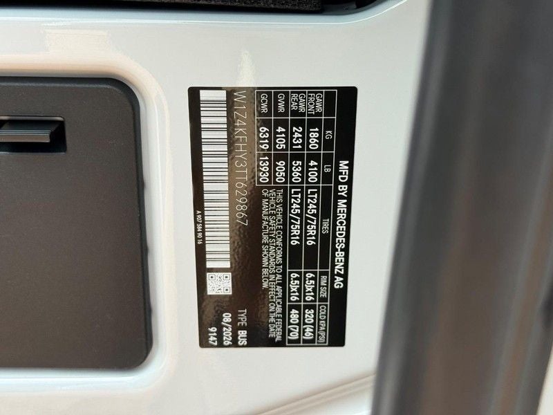 2026 Mercedes-Benz Sprinter 2500 Passenger 144 WB