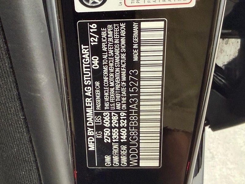 2017 Mercedes-Benz S-Class S 550 4MATIC®